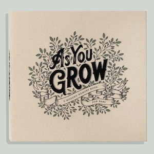 As You Grow Baby Memory Book: Linen Cover, Modern Keepsake
