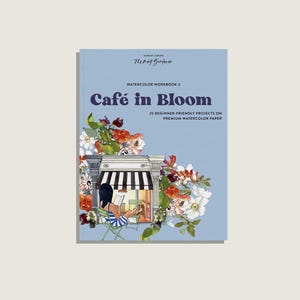 Watercolor Workbook: Café in Bloom - 25 Beginner-Friendly Projects