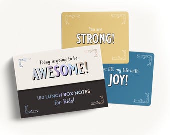 Lunch Box Notes for Kids: 180 Inspirational Affirmation Cards