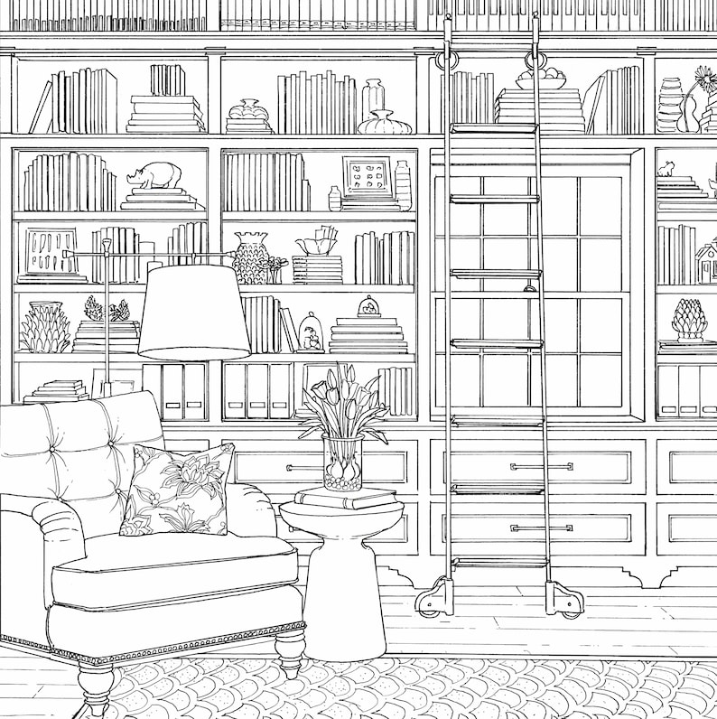 Color at Home A Young House Love Coloring Book premium Adult Etsy