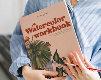 Watercolor Workbook: Beginner Botanical Art, Premium Paper