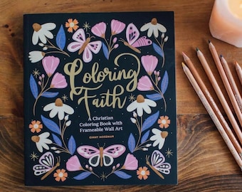 Christian Coloring Book: Inspirational Bible Verses, Adult Faith Gift