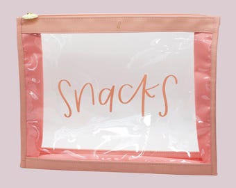 Large Clear Snack Bag for Travel