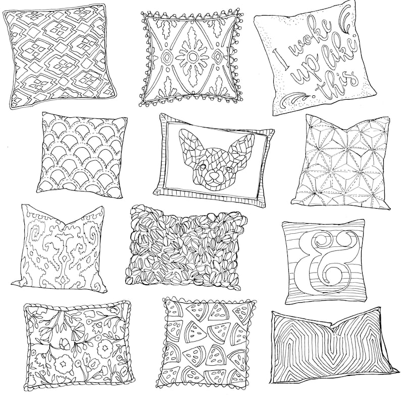 Color at Home A Young House Love Coloring Book premium Adult Etsy