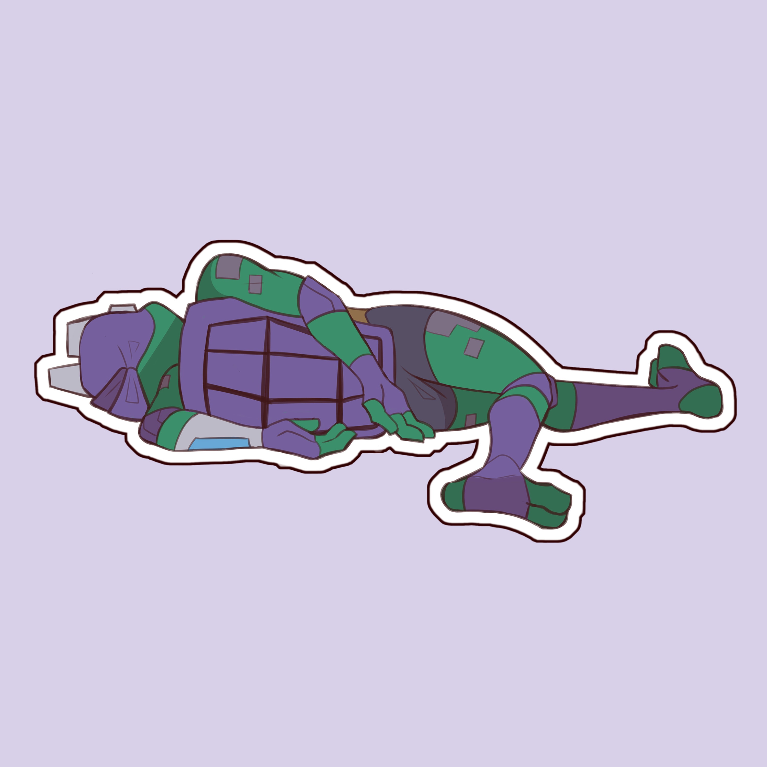 ROTTMNT 2018 Death Pose Sticker Etsy