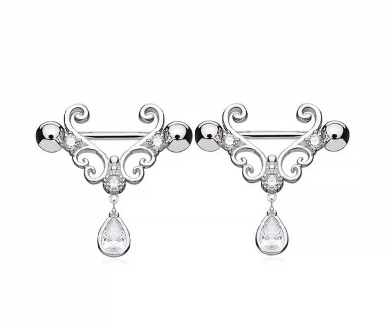 Heart Barbell Nipple Rings, Piercing Helix Sexy Nipple Jewelry, High