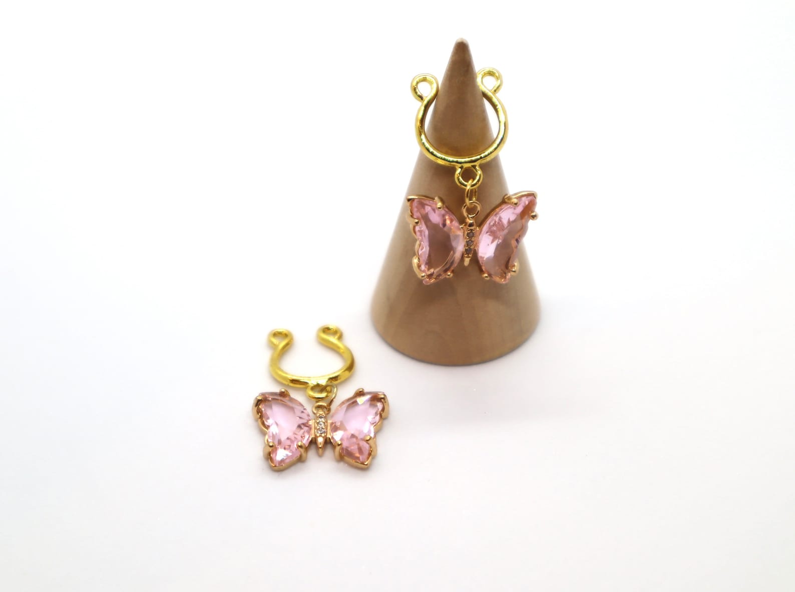 Butterfly Nipple Jewelry, Nipple Clamps/nipple Rings, Crystal Dangle