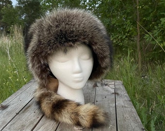 Davy Crockett or Daniel Boone Raccoon Hat