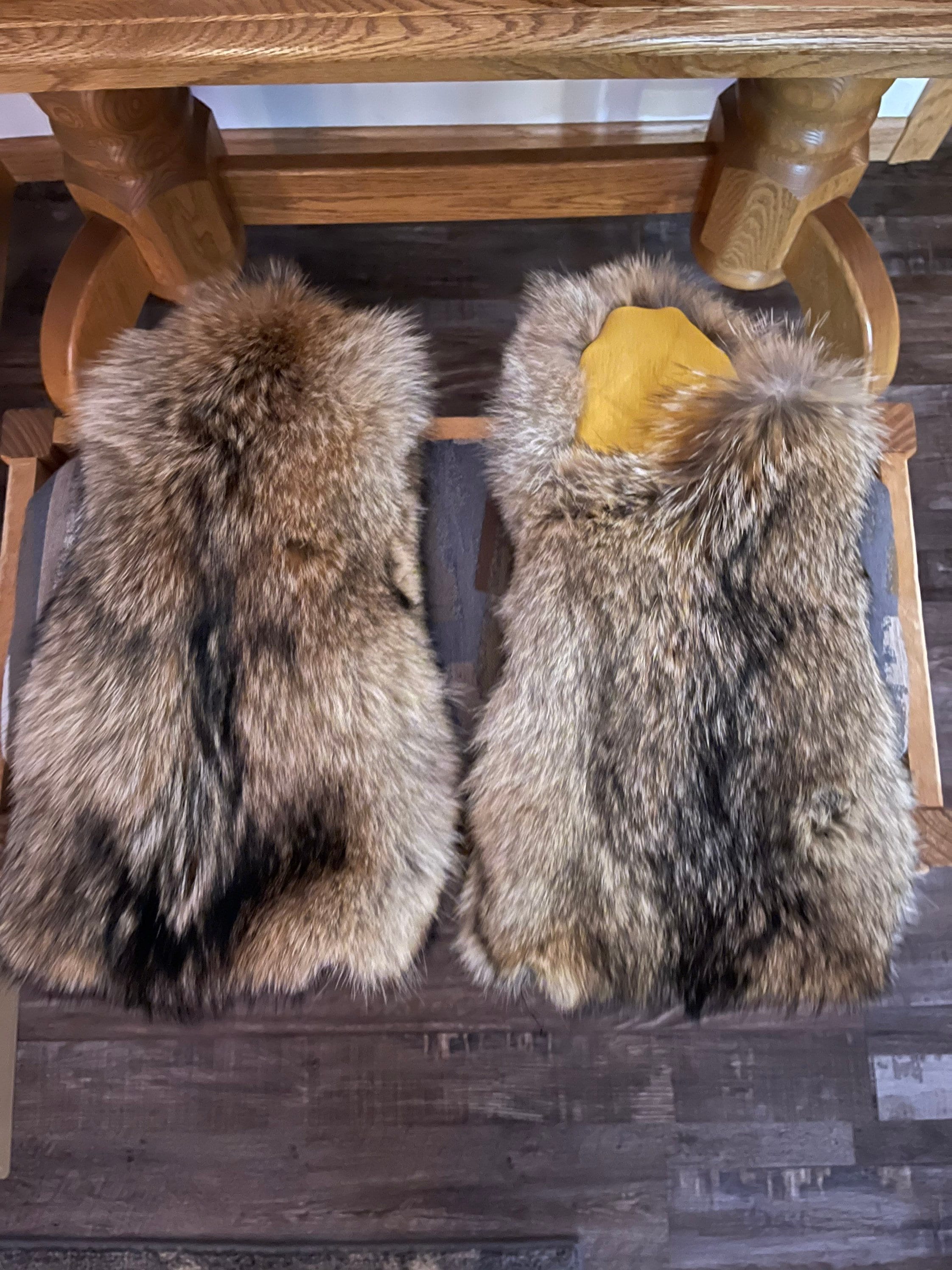 Coyote Fur Gauntlet Mittens - Etsy