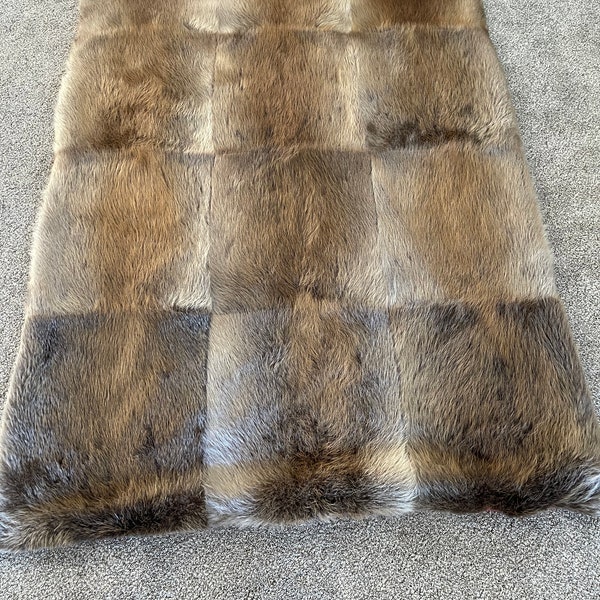 Beaver Fur Blanket Etsy