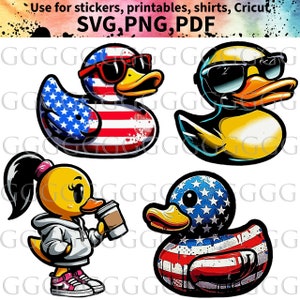 Rubber Duck SVG PNG PDF Digital Files for personal use. Print, apply to Tshirts, or use with Cricut and more.