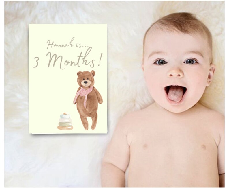 Boho Baby Milestone Cards Printable - Etsy Canada
