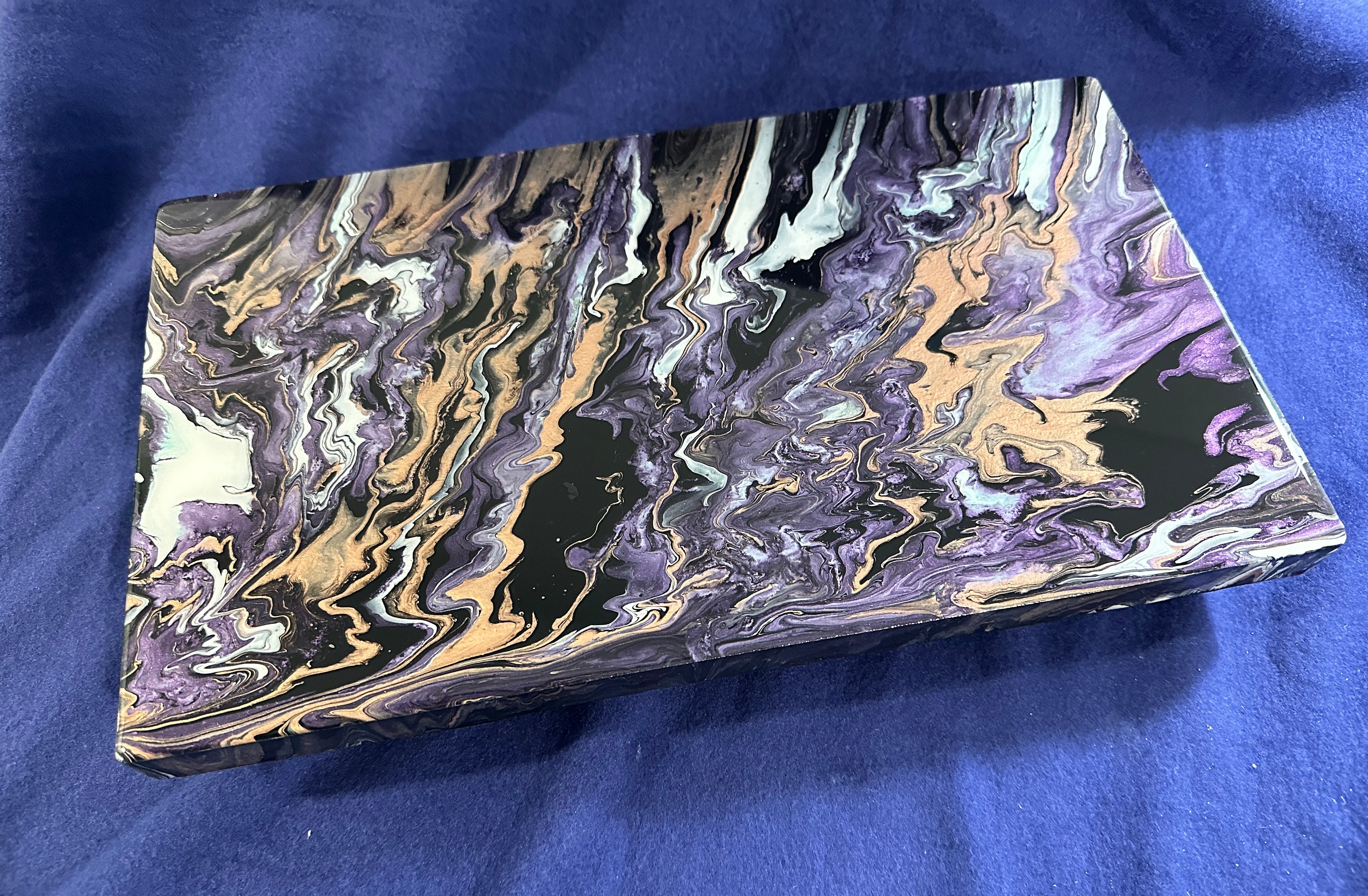 Epoxy Riser Charcuterie or Food Serving Wood Riser, Epoxy Coated Acrylic Paint. - Etsy