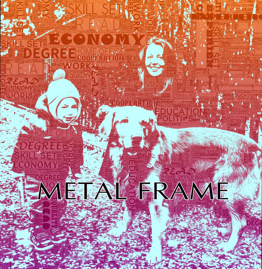 Pop Art METAL FRAME 1318, Wall Art, Wall Design, Wall Decor, Home