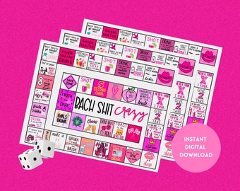 Bachelorette Party Board Game, Girls Night Out Drinking Game (Digital Download)