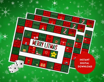 Merry Litmas Christmas Drinking Game: Holiday Party (Digital Download)