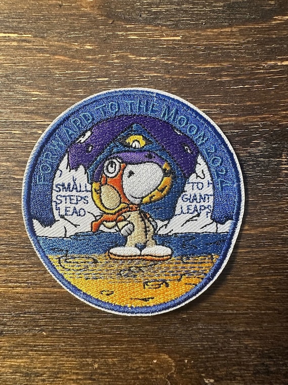 NASA Snoopy Artemis Moon Mission Space Patch 3" (Velcro backed)