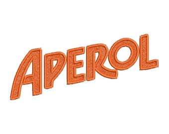 3 Sizes Aperol Machine Embroidery File | Aperol Sign | Instant Download