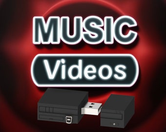 Zeldzame muziekvideo's uit de jaren 80, 90 en 2000 - USB