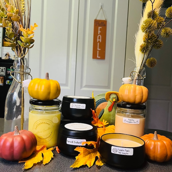 Fall 100% Soy Wax Candles