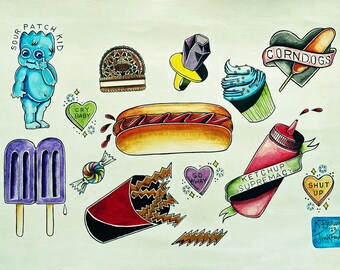 Traditional Junk Food Flash Sheet