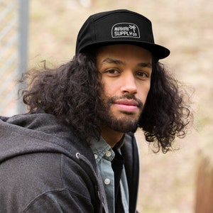 Makai Supply Co. Five Panel Hat | Camper Hat, Baseball Hat, Black Hat, Adventure Hat, Outdoor Hat, Minimalist Hat