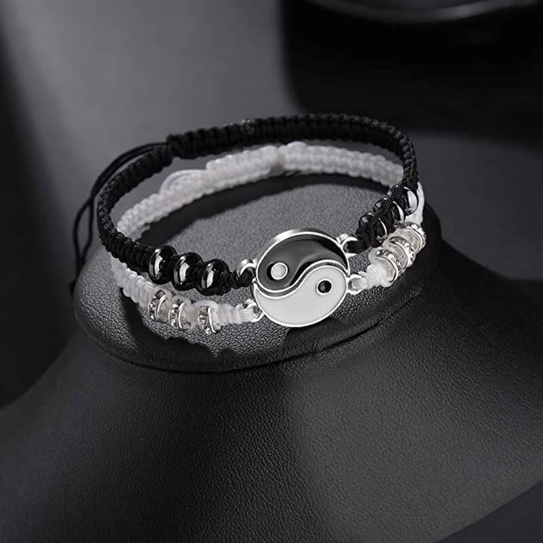 Yin Yang Matching Bracelet Couple Bracelet Best Friends - Etsy