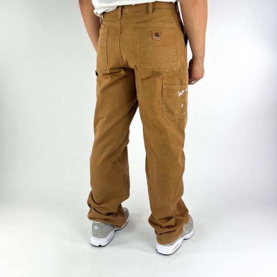 Vintage Beige Tan Carhartt Carpenter Trousers Pants Jeans - Etsy Ireland