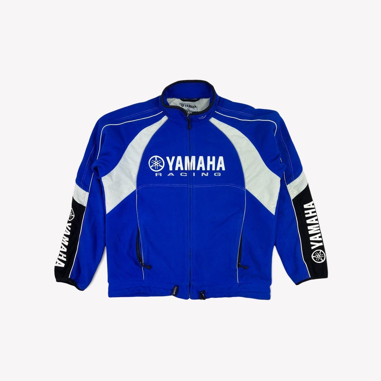 Chaqueta azul de lana con cremallera Yamaha Racing - Etsy España