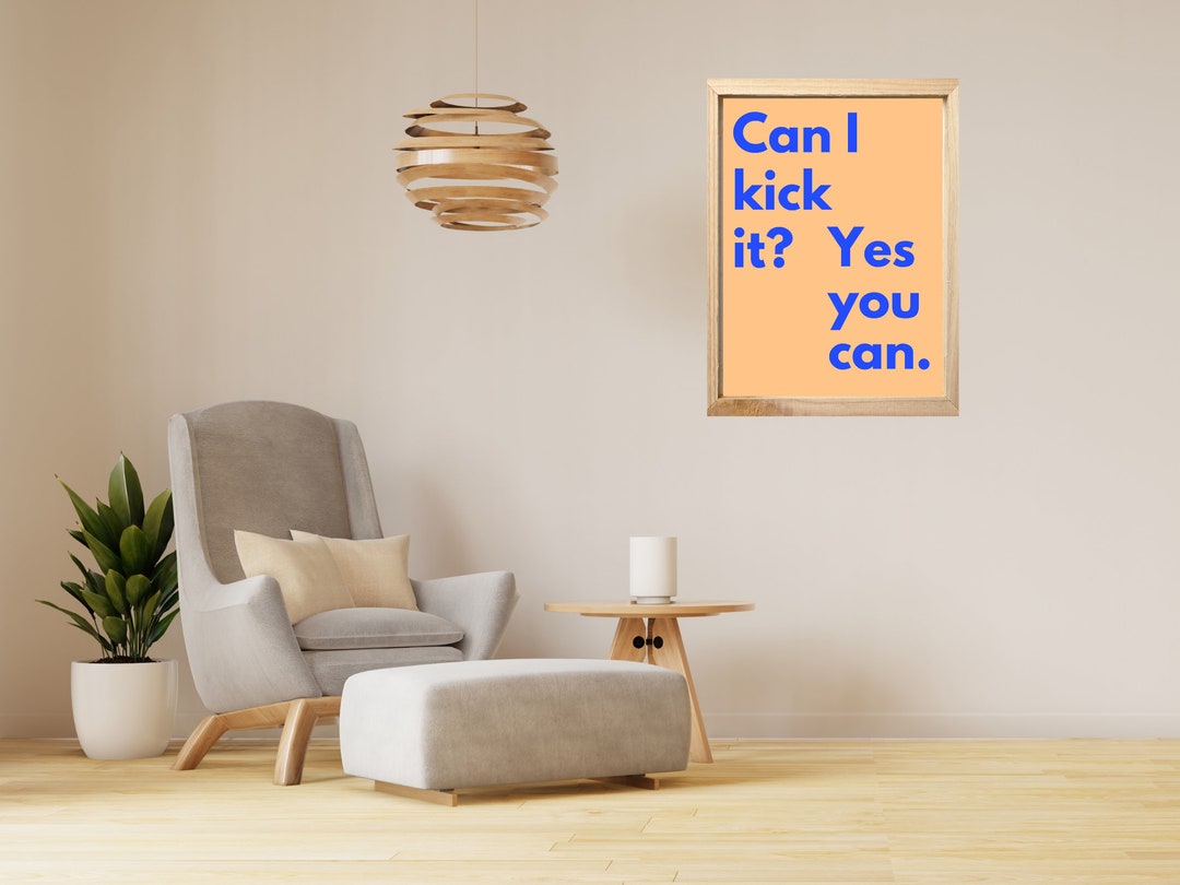 Can I Kick It Poster Minimal Hip Hop Poster Hip Hop Lyrics Etsy UK