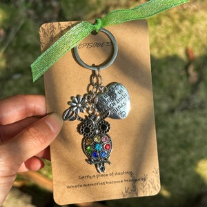 Build Your Own Owl Keychain, Cute Animal Keyring, Wisdom Symbol Key Chain, Dainty Owl Bag Charm, Car Accessories, Meaningful Owl Gifts
