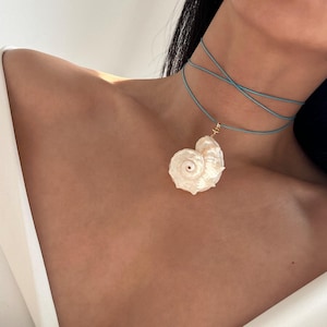 Stunning Sea Shell Choker, Natural Shell Necklace, Summer Beach Necklace, White Shell Necklace, Boho Nature Jewellery, Gifts for Her