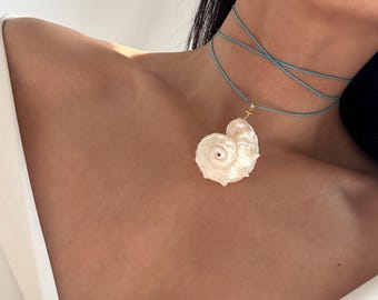 Stunning Sea Shell Choker, Natural Shell Necklace, Summer Beach Necklace, White Shell Necklace, Boho Nature Jewellery, Gifts for Her