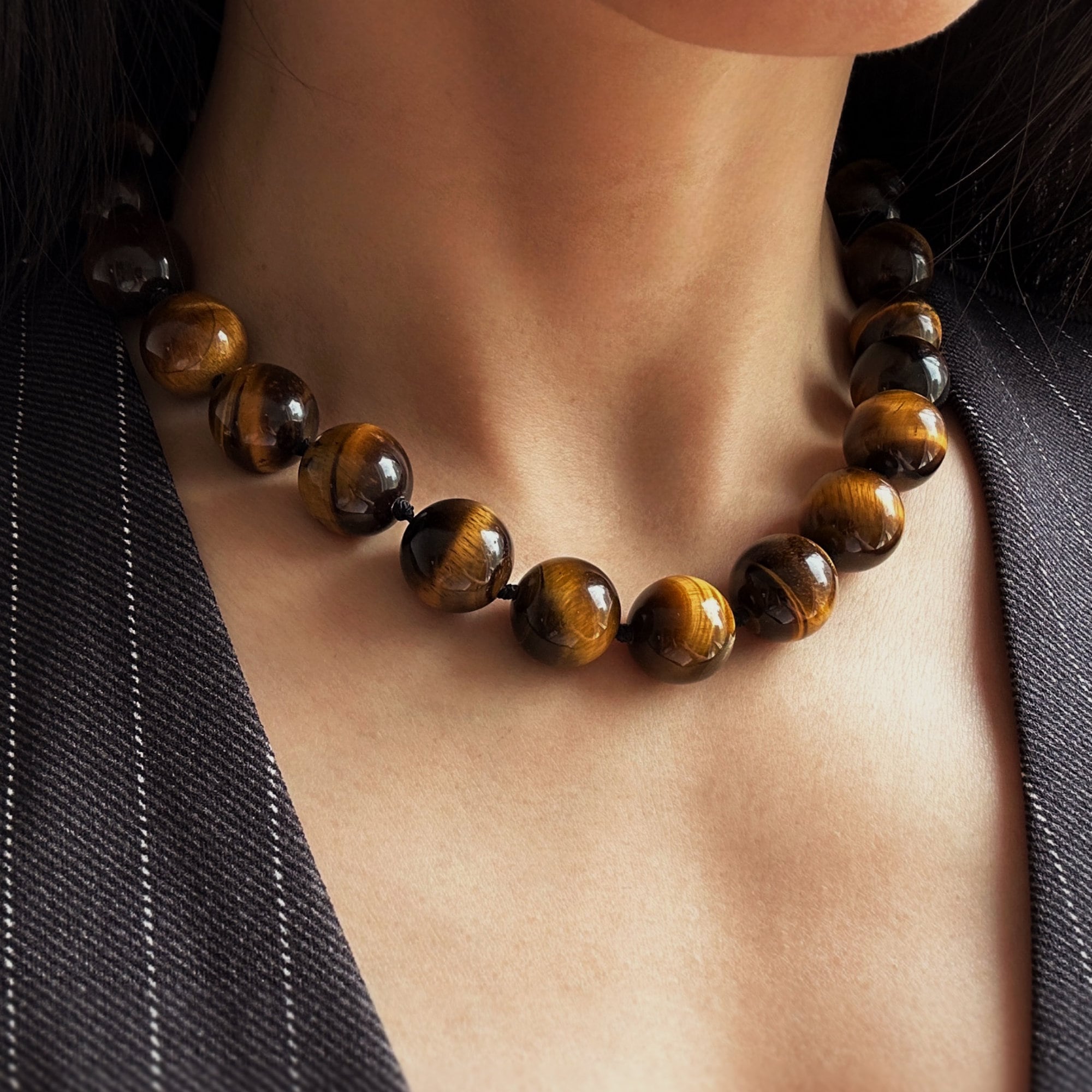 R60-タイガーアイとクリスタルのアクセサリーセット R60-タイガーアイとクリスタルのアクセサリーセット