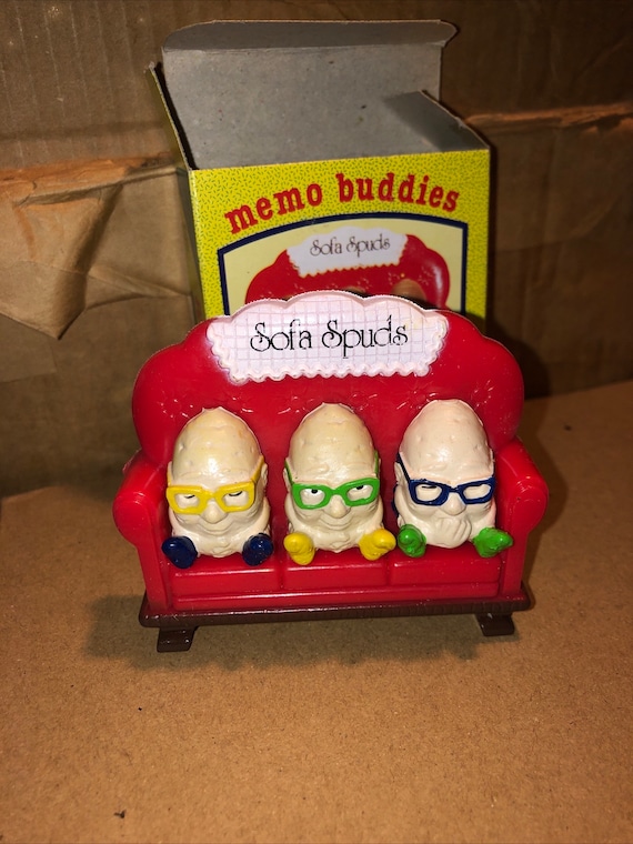 Vintage 1983 Giftco Memo Buddies Sofa Spuds Refrigerator Magnets