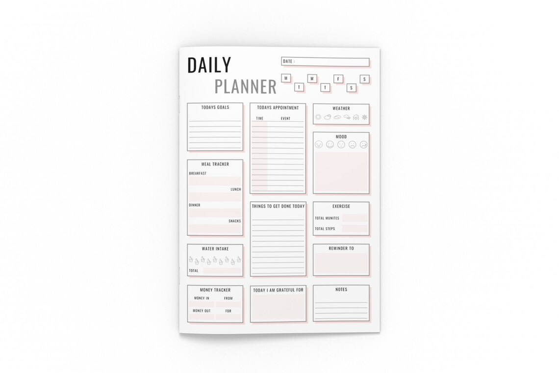 Daily Planner, Instant Download, Printable - Etsy