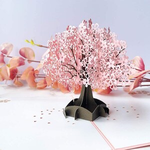 Cherry 3D pop-up wenskaart voor verjaardag, Kerstmis, Valentijnsdag, Moederdag, Vaderdag, bruiloft, speciale dag ect.