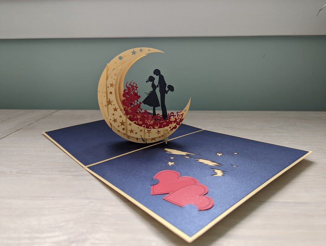 3D for Pop up Card Wedding Anniversary, Thank You, Valentine’s Day and ...