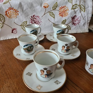 Cups Prince Grace Kelly and Prince Rainier