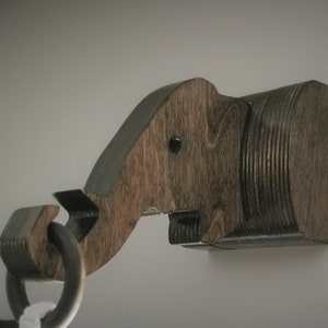 Elephant Plant Hanger, Single Wall Hook, Wood Wall Plant Hook, Elephant Hook, Indoor Plant Hanger, Wooden Wall Hook