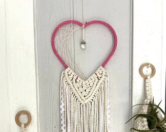 Pink Heart Opal Dreamcatcher