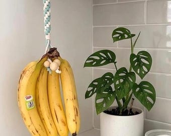 Macrame Banana Hanger  - Under Cabinet Banana Holder