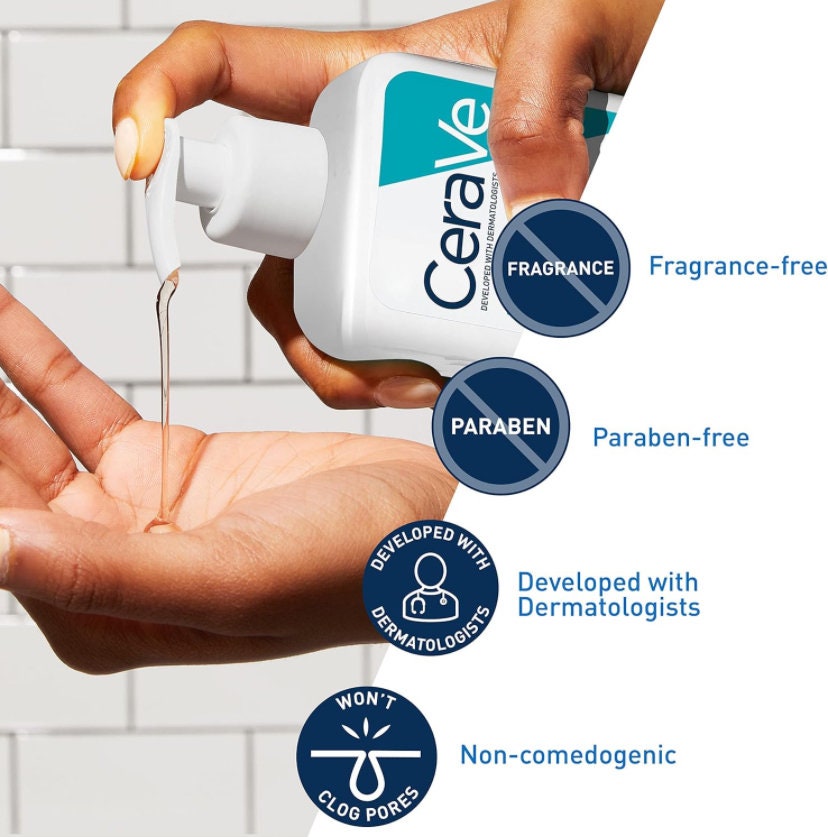 Cerave Face Wash Acne Treatment purifying Clay for Oily Skin Etsy