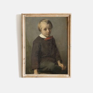 アンティーク油絵　 子供と杯の絵 アンティーク油絵 子供と杯の絵