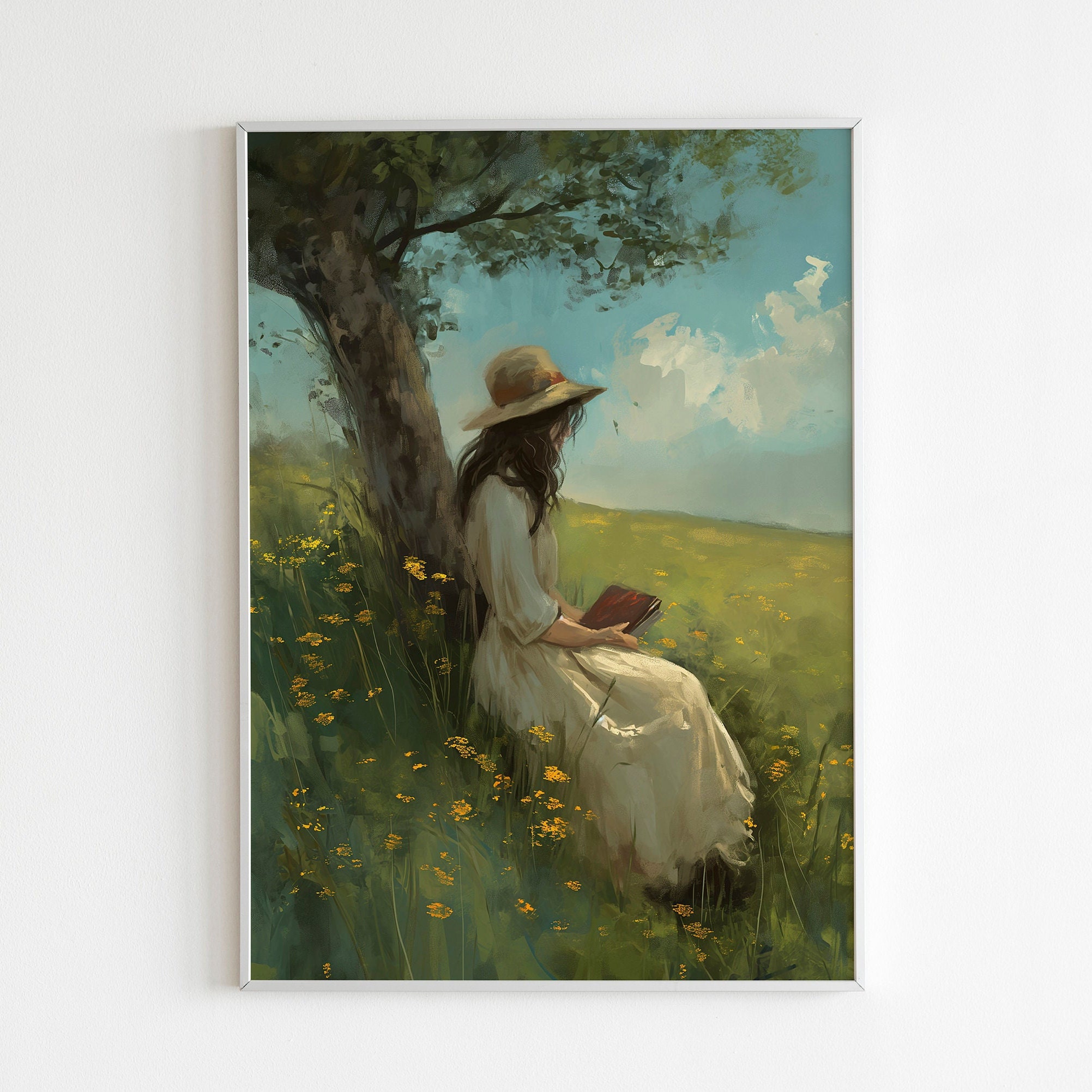 木版画 女性と荷物 木版画 女性と荷物