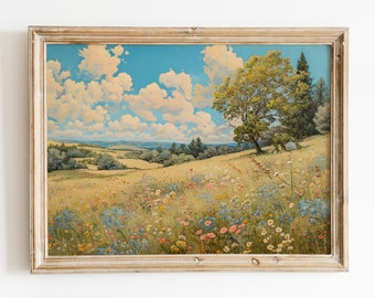 油絵　イギリス田舎町風景 イギリスの田舎町ですが・・・・水彩画 | ガンババ徒然日記