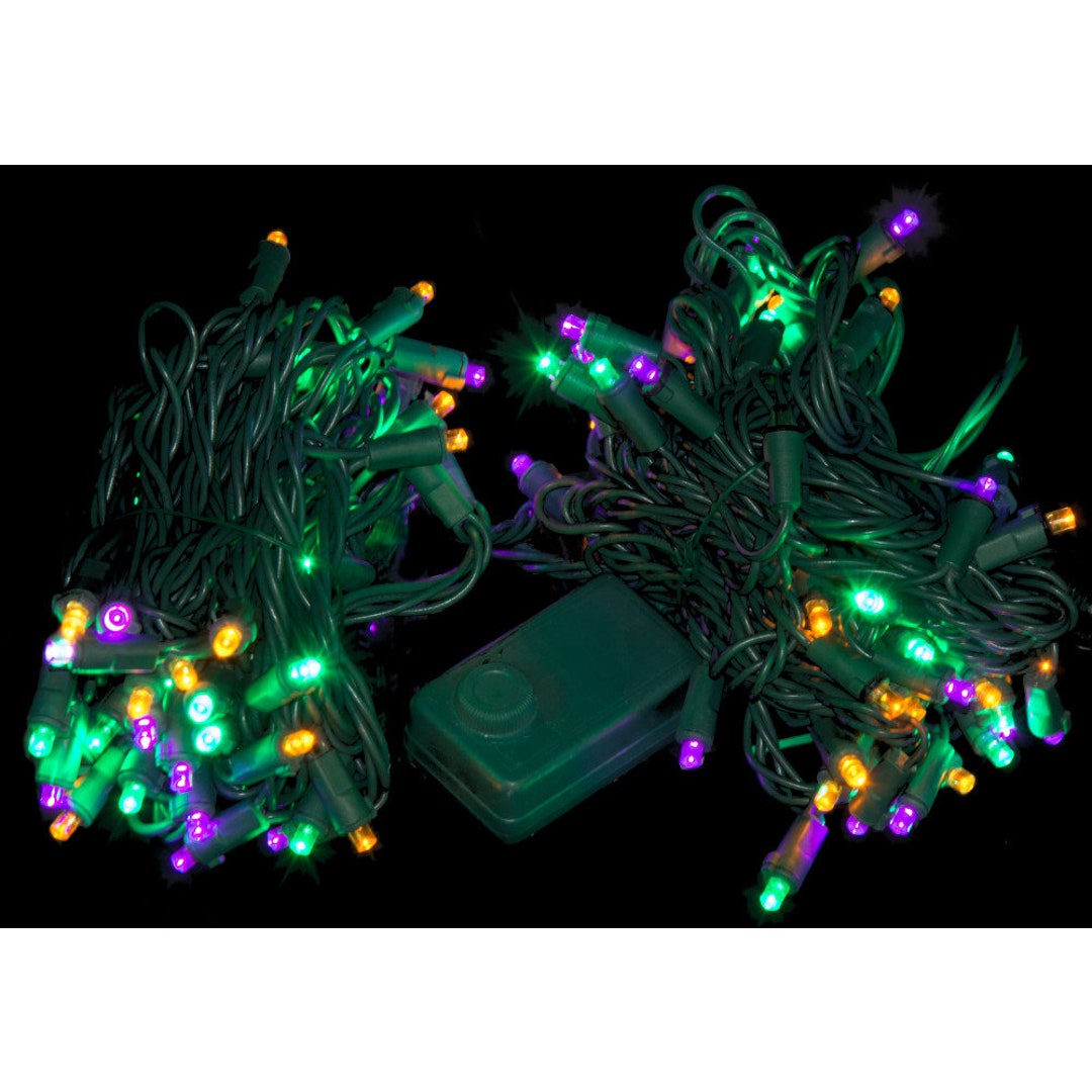battery operated mardi gras string lights
