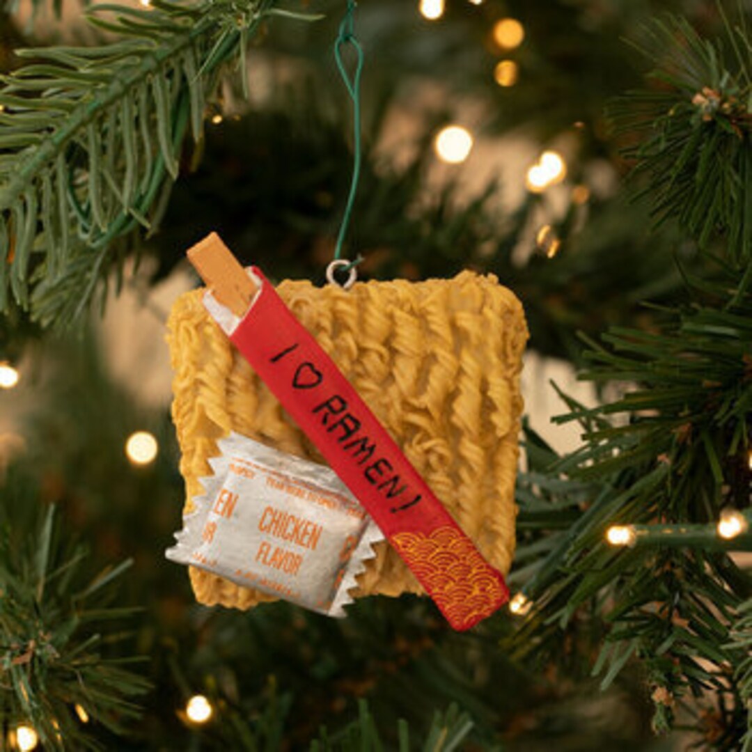 I Love Ramen Ornament Noodles Christmas Holiday Ornament Etsy