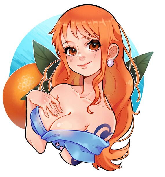 Nami at The Beach (My fanart) : r/OnePiece