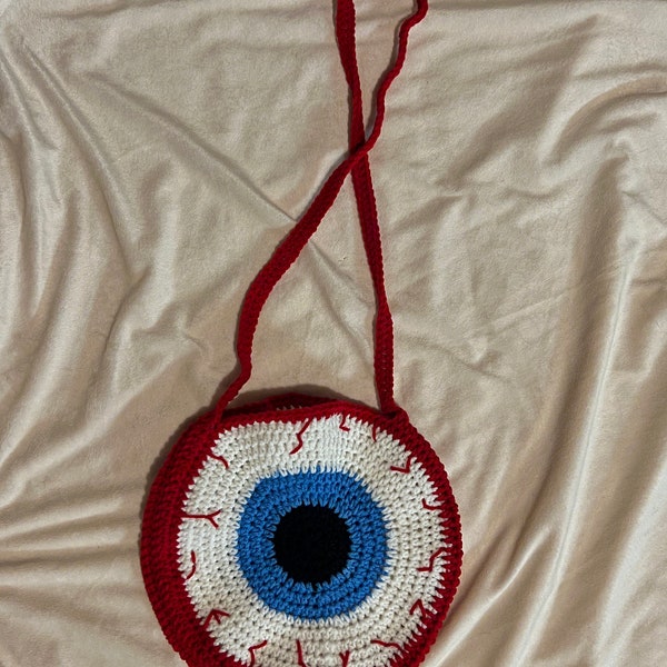 Crocheted Eyeball Purse